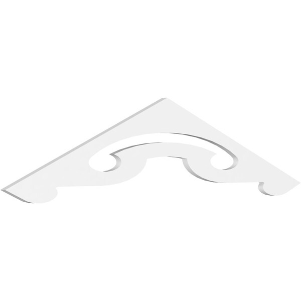Ekena Millwork Pitch Northwest Architectural Grade PVC Gable Pediment, 60"W x 12 1/2"H x 1"P (5/12) GPP060X013X100NOR - main